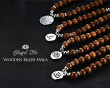 Genuine Wooden 108 Beads Japa Mala With Charm