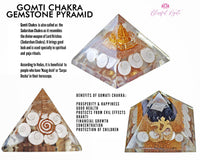 Gomti Chakra Shell Orgonite EMF Pyramids.