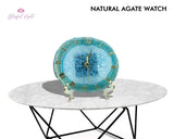 Agate Table Clock - www.blissfulagate.com