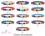 Seven Chakra Beads Gemstone Bracelet