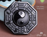 Black Obsidian Yin Yang Pendant. - www.blissfulagate.com