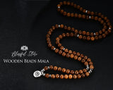 Genuine Wooden 108 Beads Japa Mala With Charm