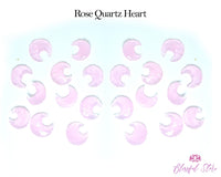 Heart Hand Carved Rose Quartz Gemstone - www.blissfulagate.com