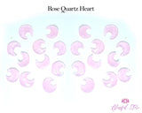 Heart Hand Carved Rose Quartz Gemstone - www.blissfulagate.com