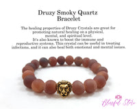 Smoky Quartz Druzy Bracelet