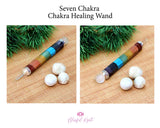 Seven Chakra Bonded Healing Wand - www.blissfulagate.com