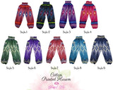 Printed Peacock Harem Pants Cotton Feather Printed Pants Harem Aladdin Pants Printed Harems Boho Pants