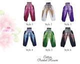 Peacock Harem Pants Cotton Feather Printed Pants Harem Aladdin Pants Printed Harems