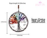 Seven Chakra Tree of Life Wall Hanging