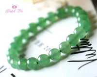 Genuine Natural Green Aventurine Beaded Bracelet