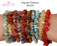 Gemstone Chip Stone Bracelet. - www.blissfulagate.com