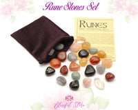 Rose Quartz Rune Stone Set