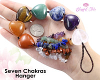 Seven Chakra Heart Shape Car Hanging