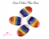 Seven Chakra Reiki Palm Stone