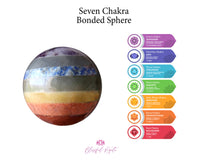 Seven Chakra Bonded Sphere - www.blissfulagate.com