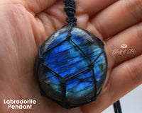 Dragons Heart Labradorite Stone Pendant - www.blissfulagate.com