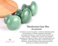 Aventurine Mushroom Gua Sha - www.blissfulagate.com