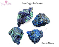 Azurite Raw Natural Stones Set - www.blissfulagate.com