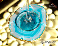 Agate Coaster Blue