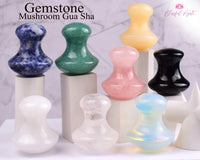 Gemstone Mushroom Gua Sha - www.blissfulagate.com