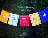 Buddha Affirmation Tibetan Flags - www.blissfulagate.com