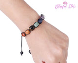 Seven Chakra Woven Adjustable Bracelet