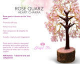 Rose Quartz Gemstone Chipstone Tree