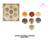 Seven Chakra Engraved Gemstones Box Set. - www.blissfulagate.com