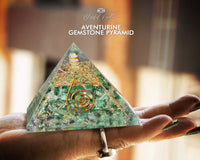 Aventurine Orgonite EMF Pyramid.