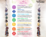 Seven Chakra White Thread Car Hanging