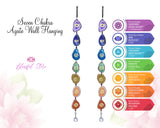 Seven Chakra Agate Hanging Ornament.