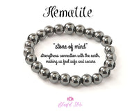 Natural Genuine Gray Hematite Bracelet