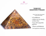 Tiger Eye EMF Pyramids.