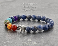 Elephant Charm Sodalite Bracelet - www.blissfulagate.com