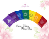 7 Chakra Tibetan Flags - www.blissfulagate.com