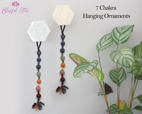 Seven Chakra Stones Sphere Hanging Ornament