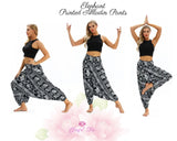 Harem Pants Cotton Elephant Printed Pants Harem Aladdin Pants Printed Harems