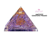 Amethyst Orgonite EMF Pyramid.