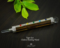 Tiger Eye Chakra Healing Wand - www.blissfulagate.com