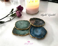 Agate Coaster Green