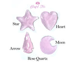 Heart Hand Carved Rose Quartz Gemstone - www.blissfulagate.com