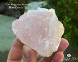 Rose Quartz Raw Natural Stones Set - www.blissfulagate.com