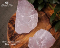 Rose Quartz Raw Natural Stones Set - www.blissfulagate.com