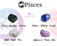 Zodiac Signs Tumble Stone Sets ( Pisces )