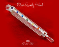 Clear Quartz Chakra Healing Wand - www.blissfulagate.com