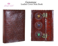 Gemstone Leather Book { Dairy } - www.blissfulagate.com