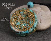 Turquoise Orgonite Pendant