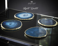 Agate Coaster Dark Blue