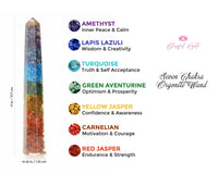 Seven Chakra Orgonite EMF Wand