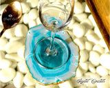 Agate Coaster Blue